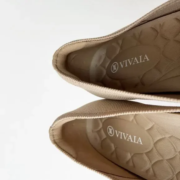 VIVAIA Aria Wedge Pro Pointed Toe Wedge Heel Shoes Almond EU 41 - Picture 6 of 8